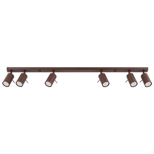 Ceiling lamp RING 6L brown