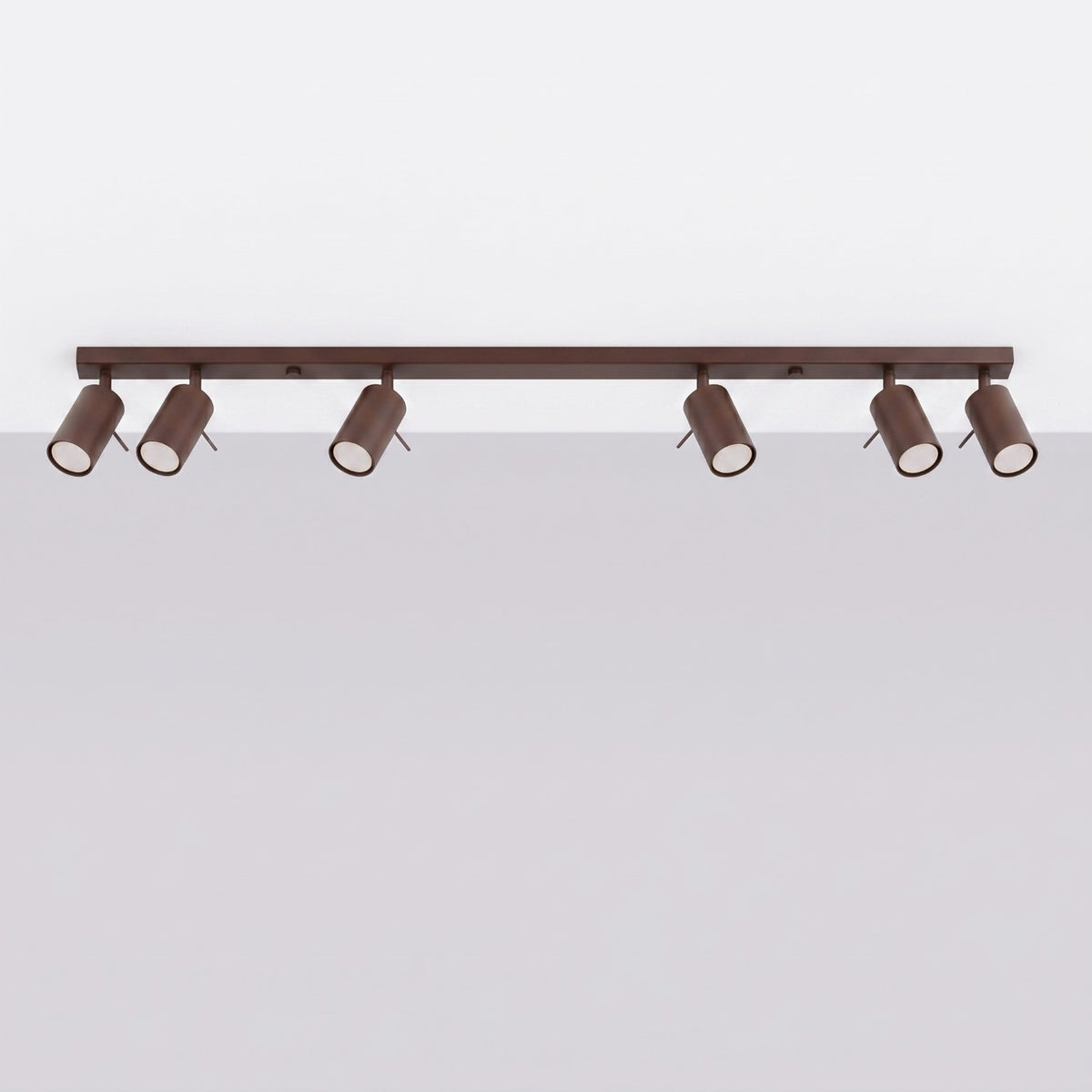 Ceiling lamp RING 6L brown