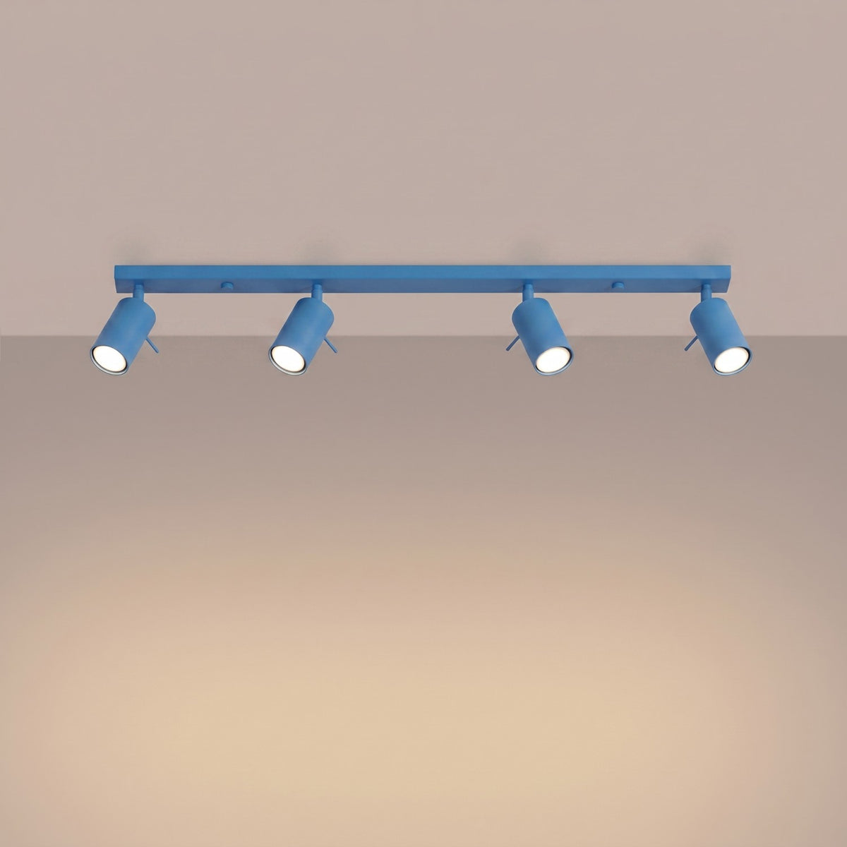 Ceiling lamp RING 4L azure