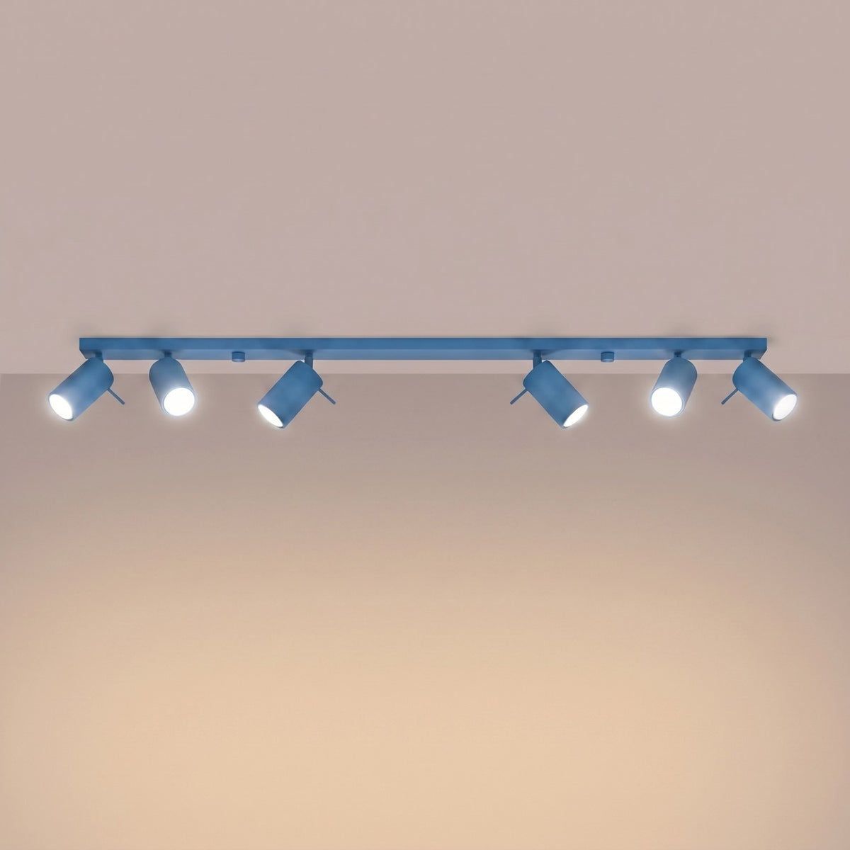 Ceiling lamp RING 6L azure