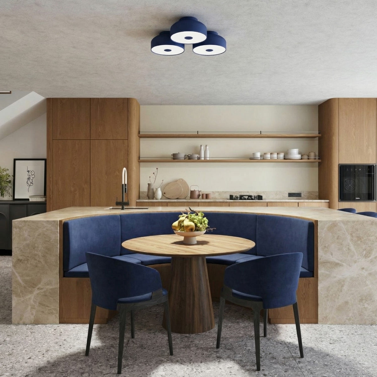 Ceiling lamp OMIQ ultramarine