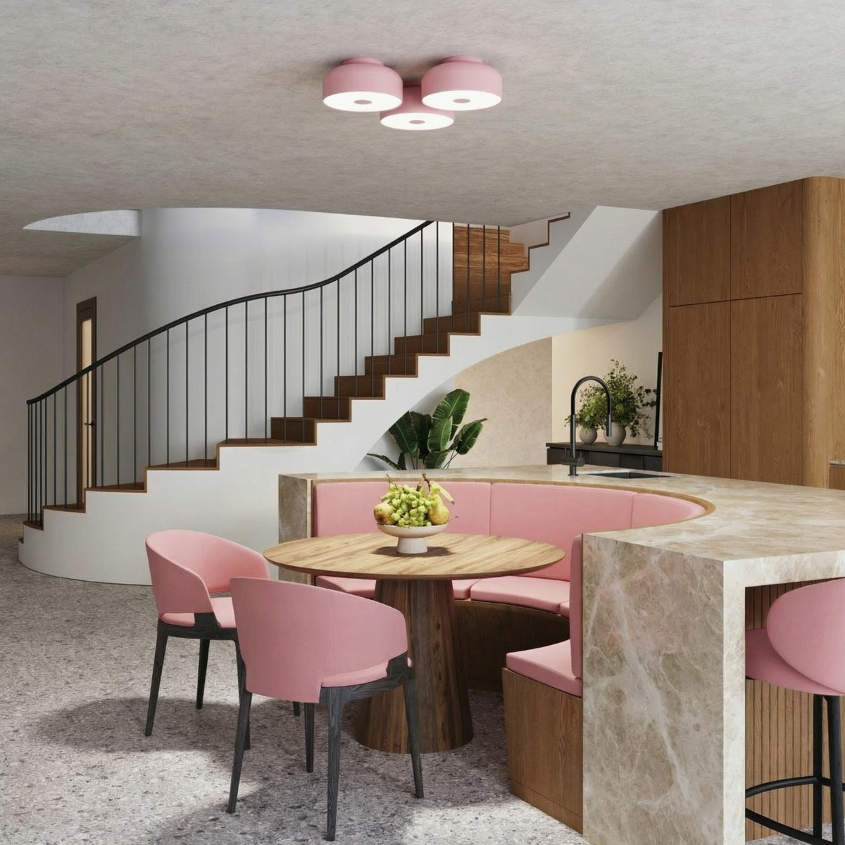 Ceiling lamp OMIQ pink
