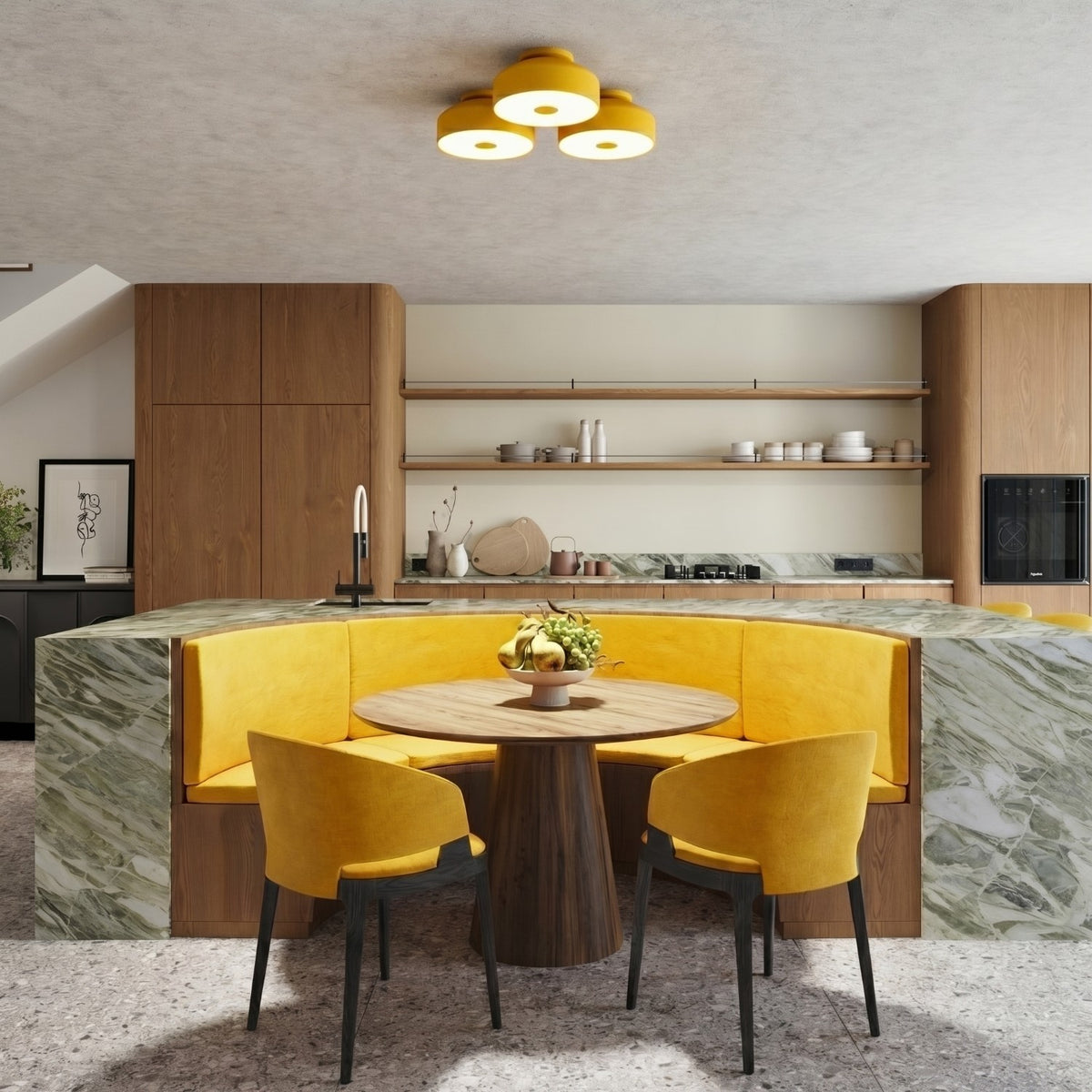 Ceiling lamp OMIQ yellow