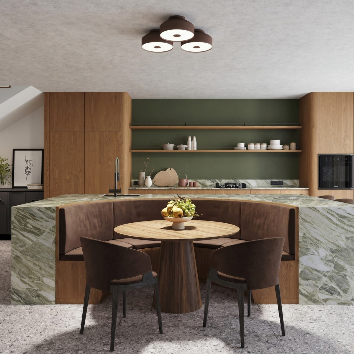 Ceiling lamp OMIQ brown