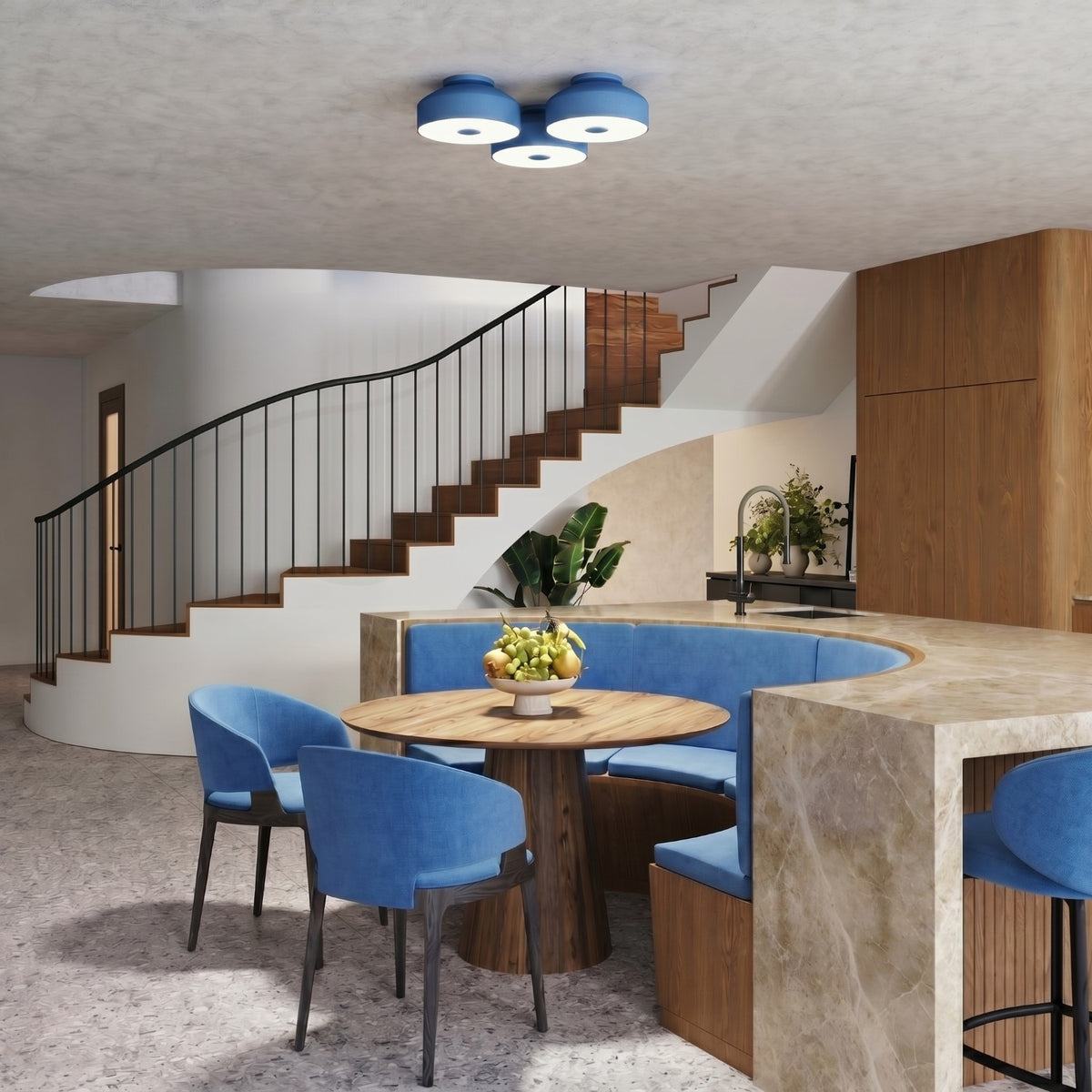 Ceiling lamp OMIQ azure