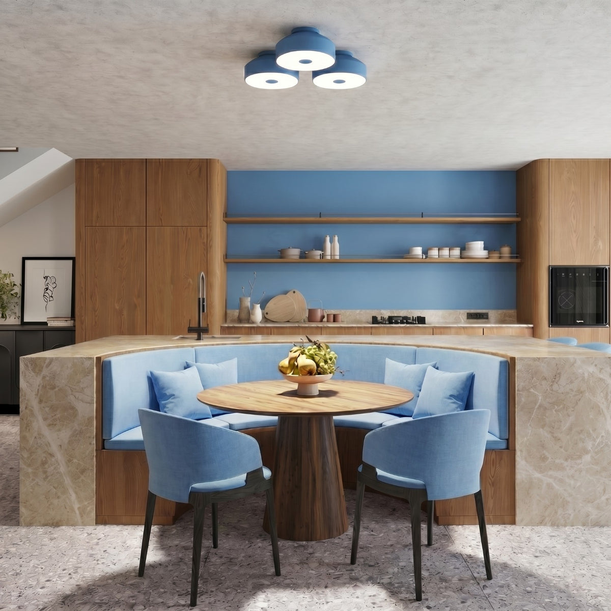 Ceiling lamp OMIQ azure