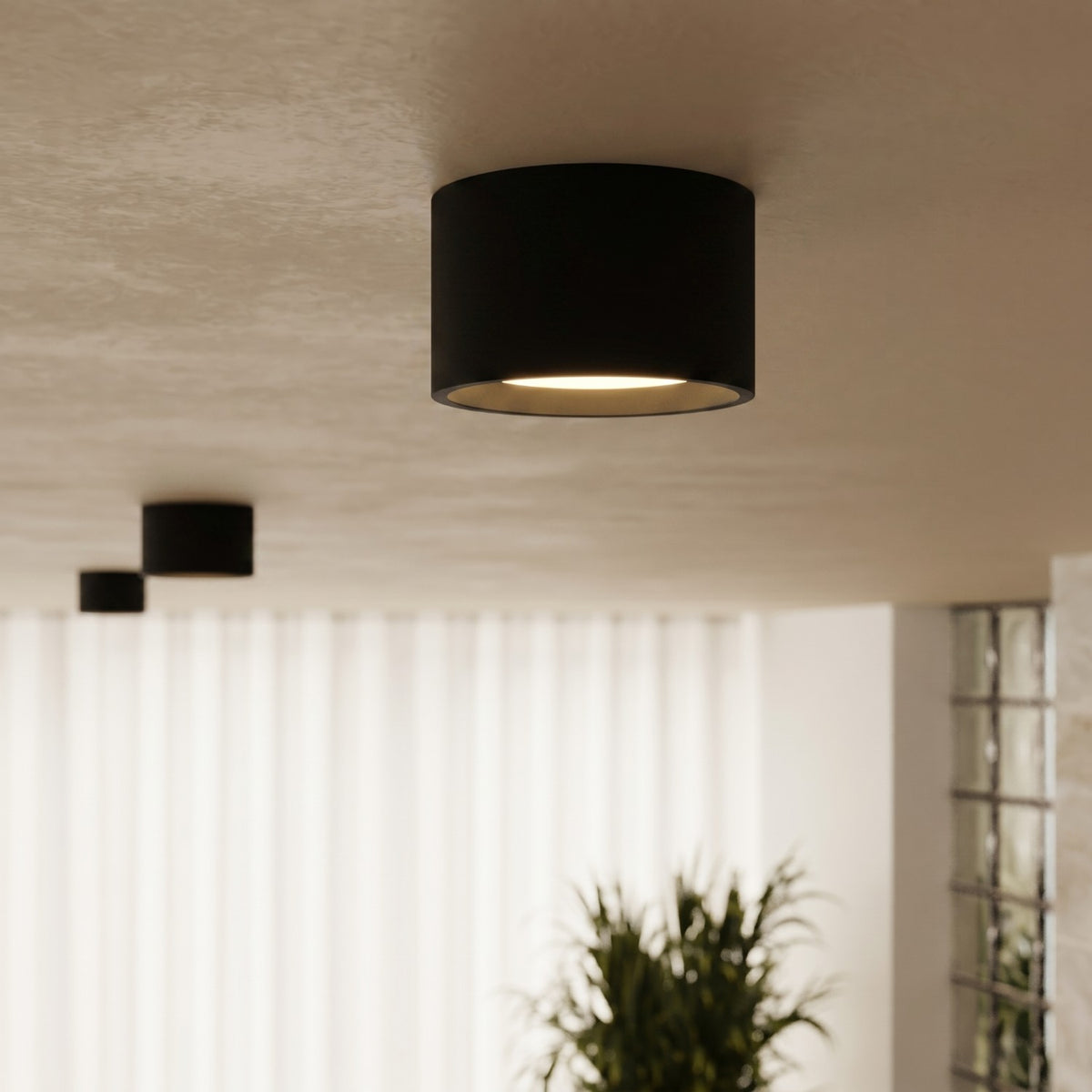 Ceiling lamp MODO 1 black Gx53