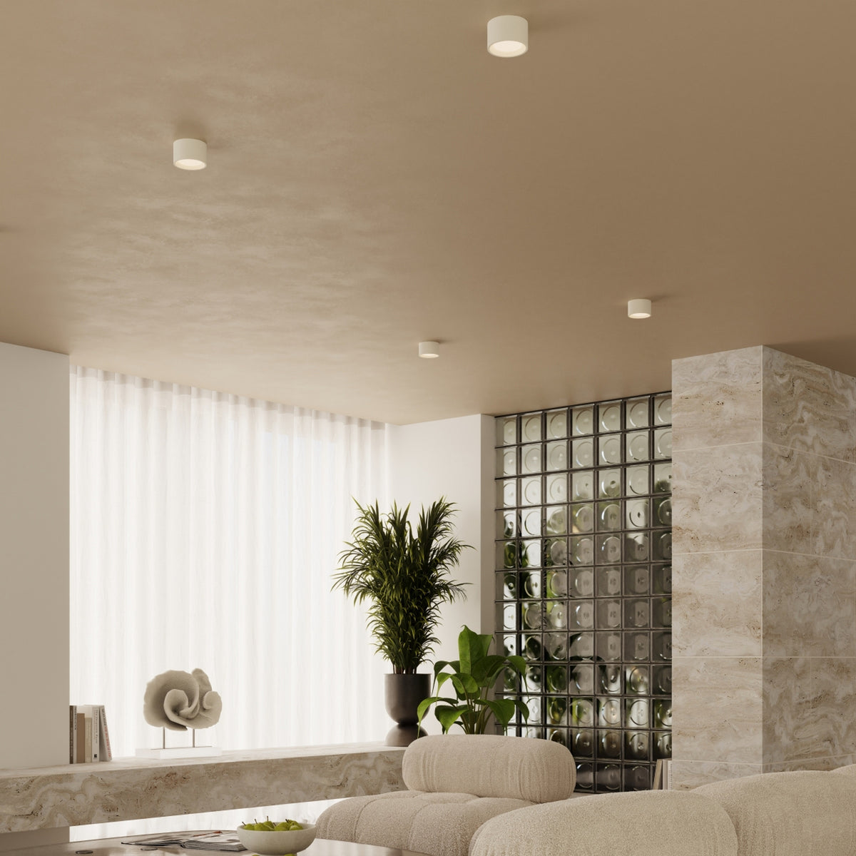 Ceiling lamp MODO 3 beige Gx53