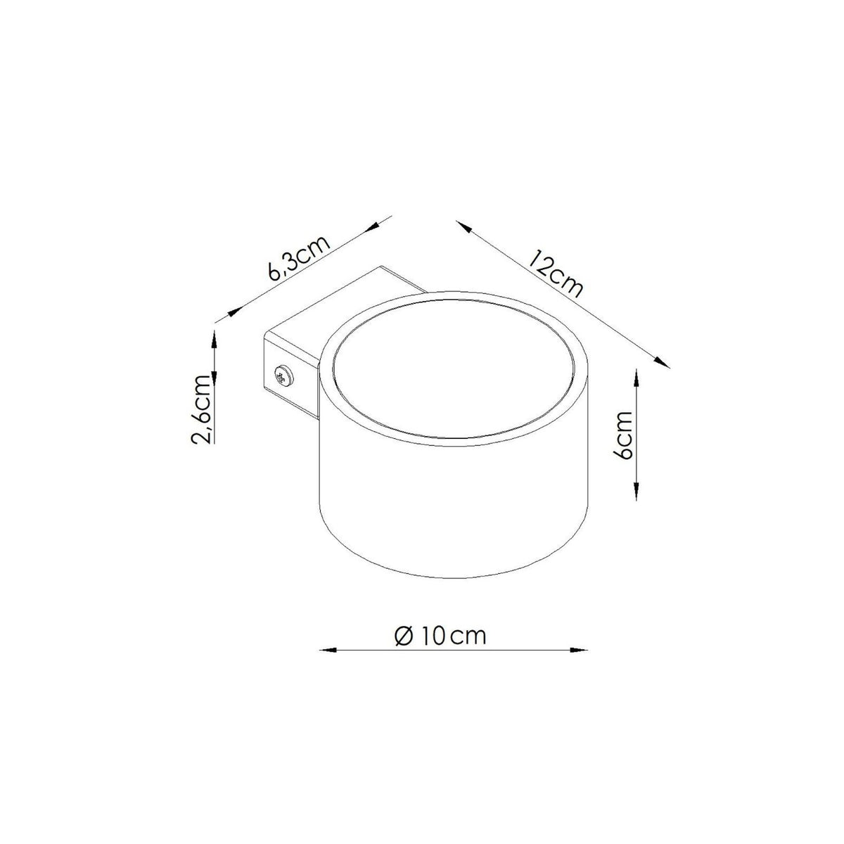 Wall lamp MODO 1 taupe Gx53