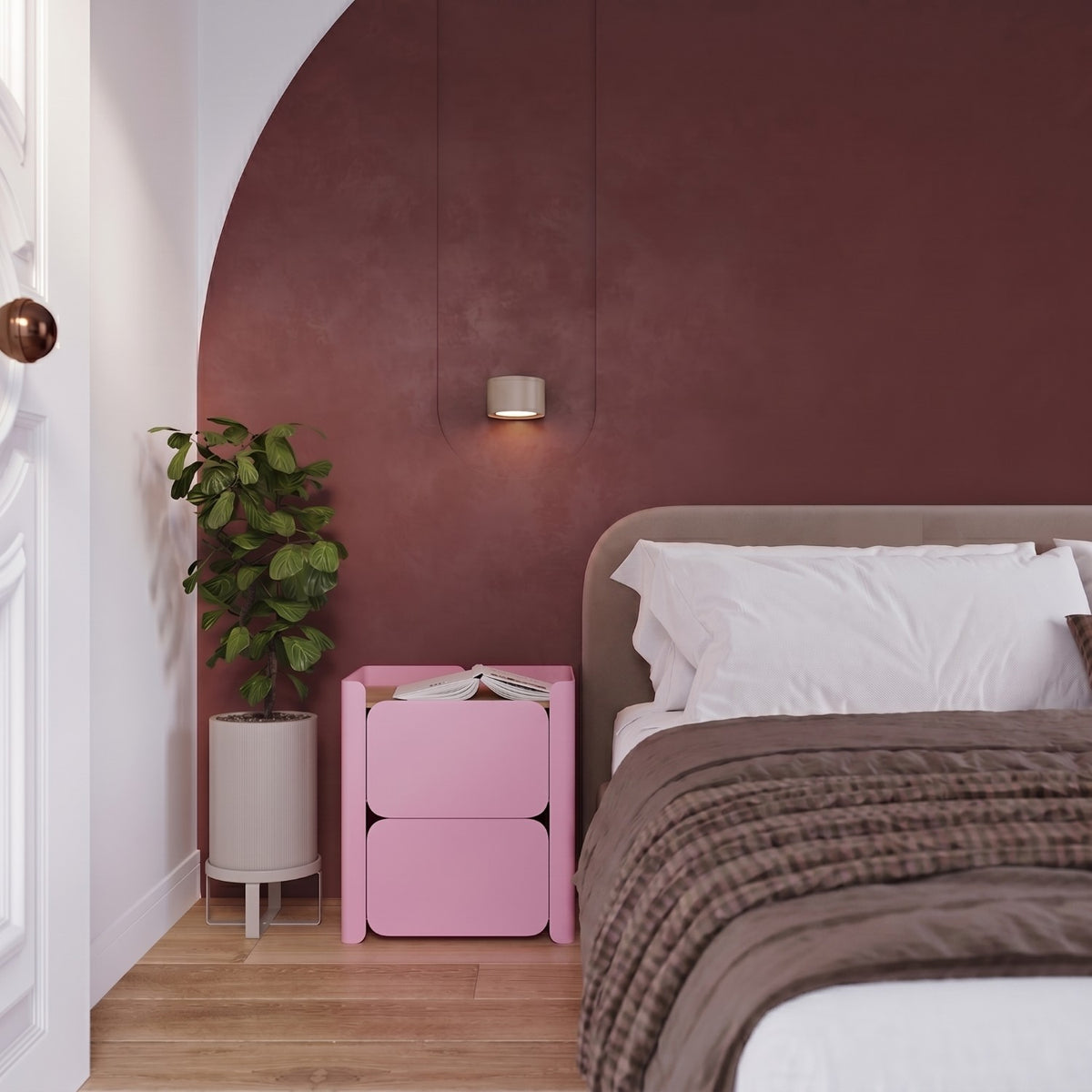Wall lamp MODO 1 taupe Gx53