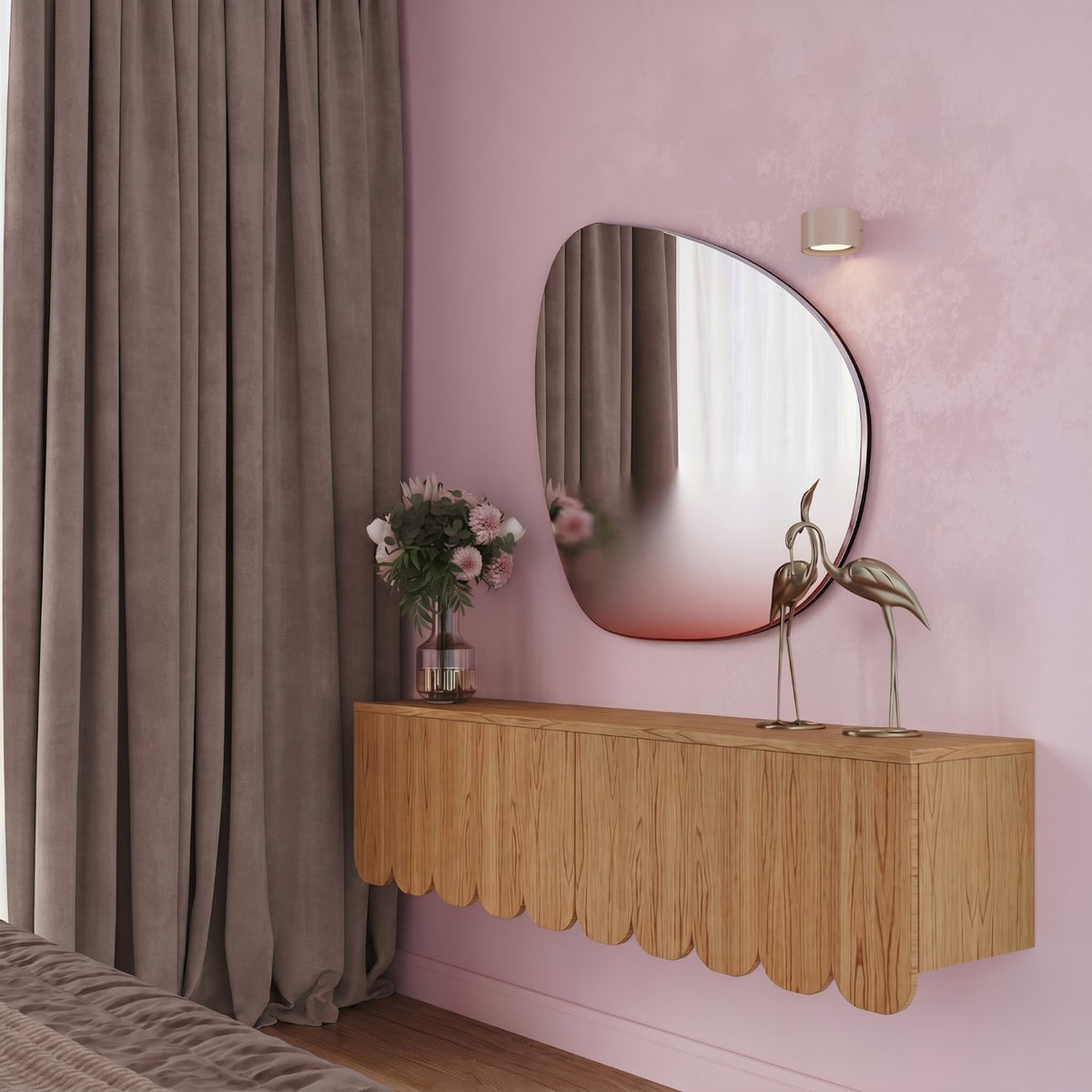 Wall lamp MODO 1 taupe Gx53
