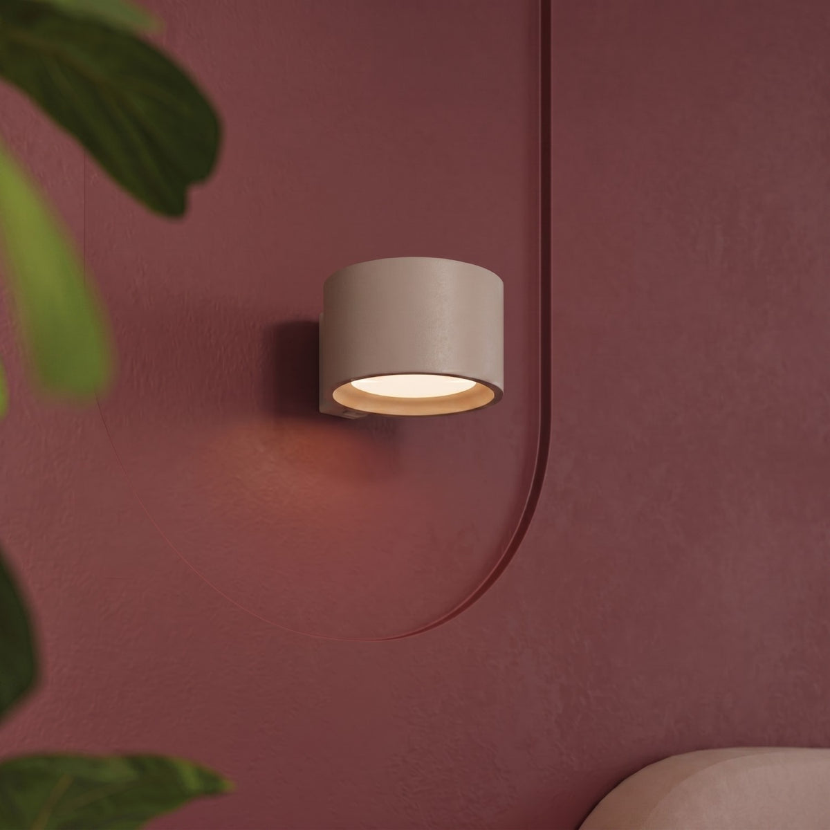 Wall lamp MODO 1 taupe Gx53