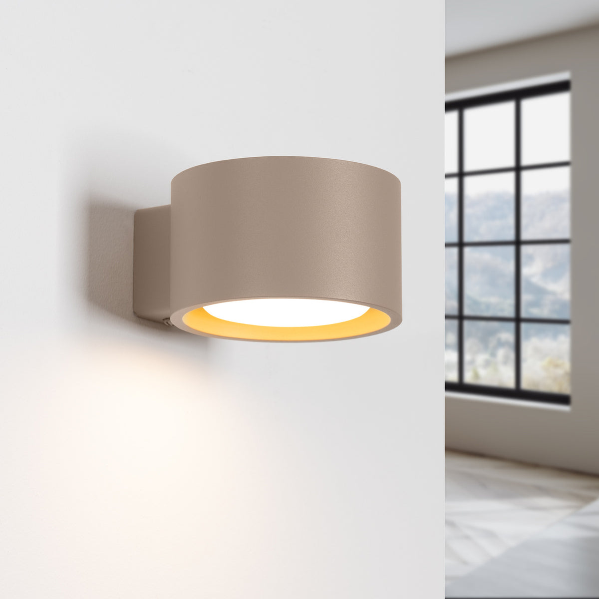 Wall lamp MODO 1 taupe Gx53