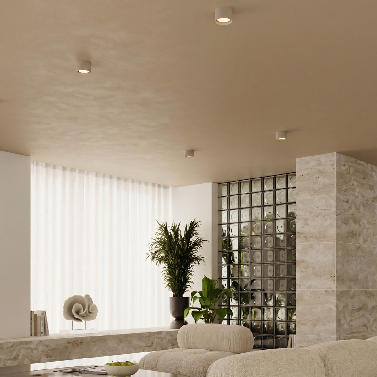 Ceiling lamp MODO 3 taupe Gx53