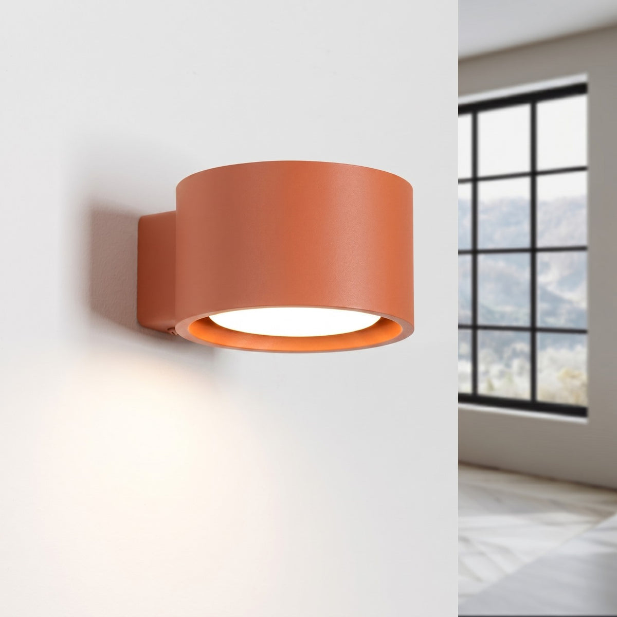 Wall lamp MODO 1 red ochre Gx53