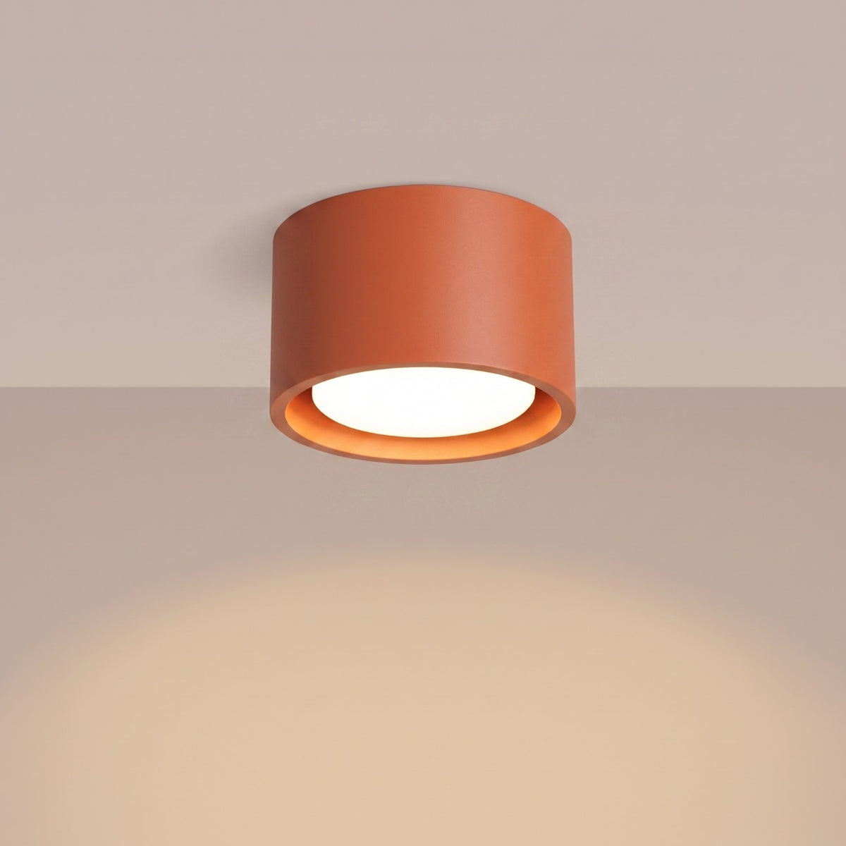 Ceiling lamp MODO 1 red ochre Gx53