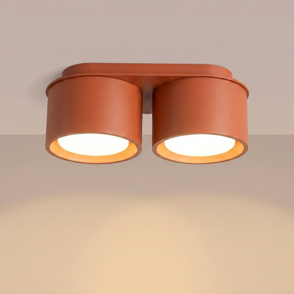 Ceiling lamp MODO 2 red ochre Gx53