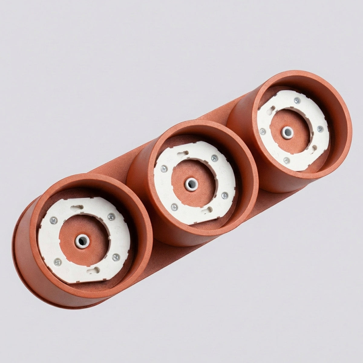 Ceiling lamp MODO 3 red ochre Gx53