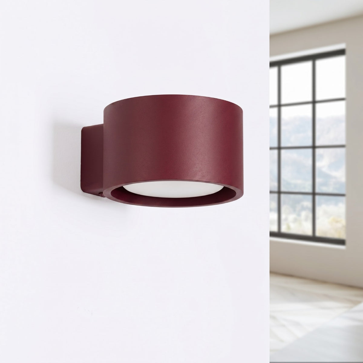 Wall lamp MODO 1 burgundy Gx53