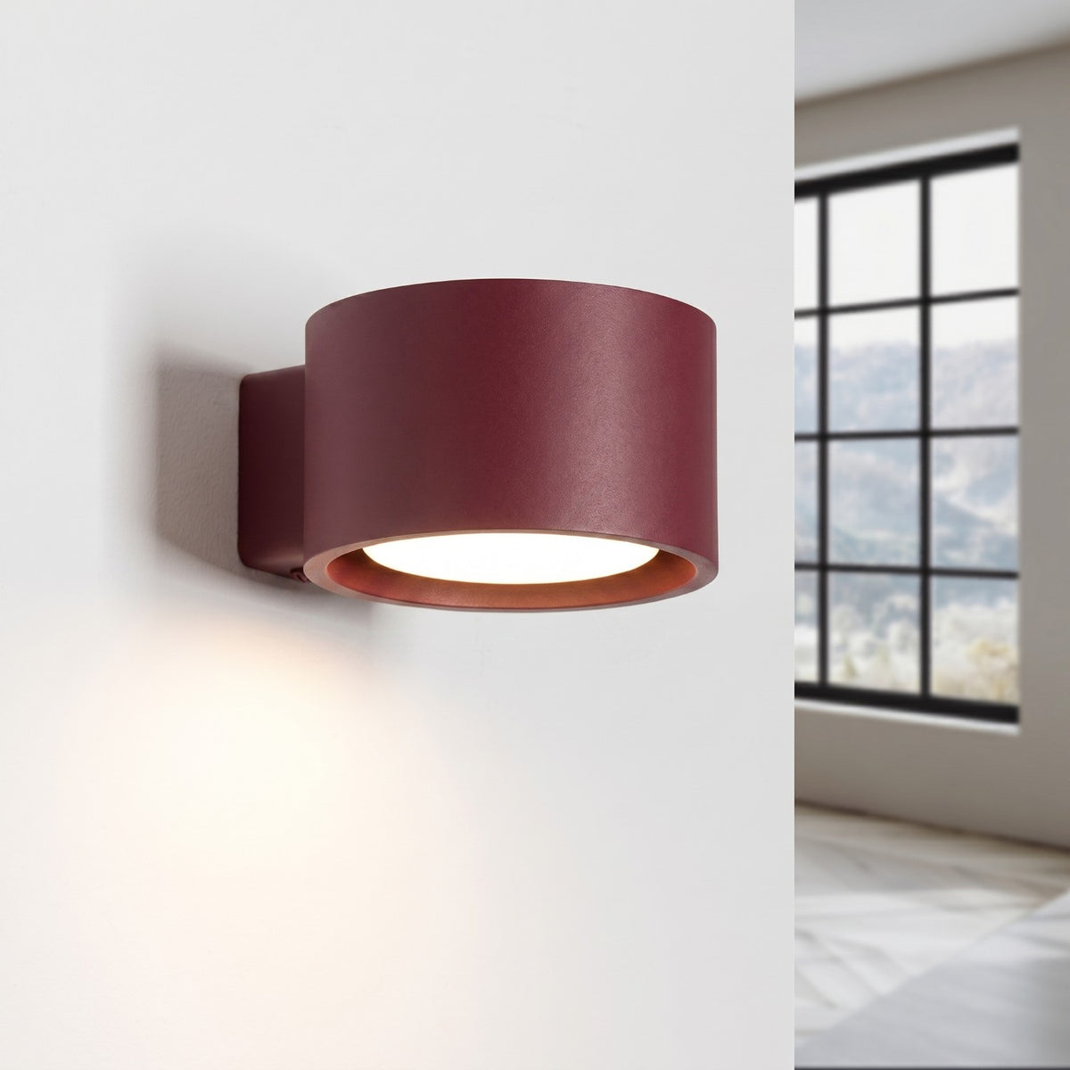 Wall lamp MODO 1 burgundy Gx53