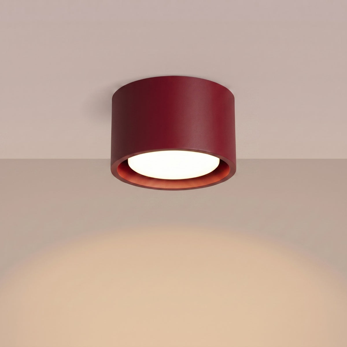 Ceiling lamp MODO 1 burgundy Gx53