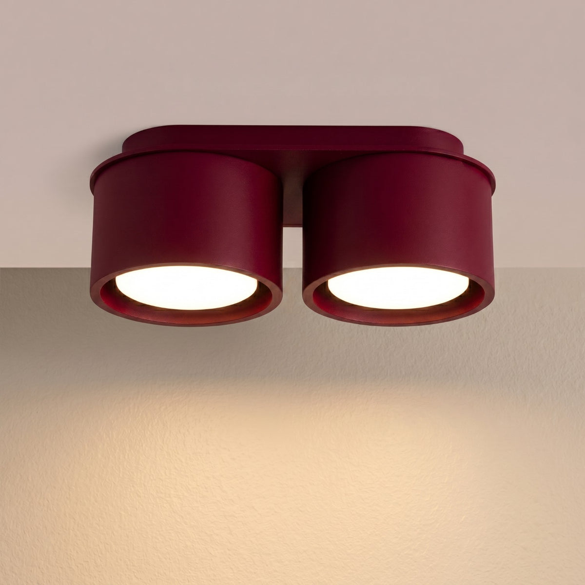Ceiling lamp MODO 2 burgundy Gx53