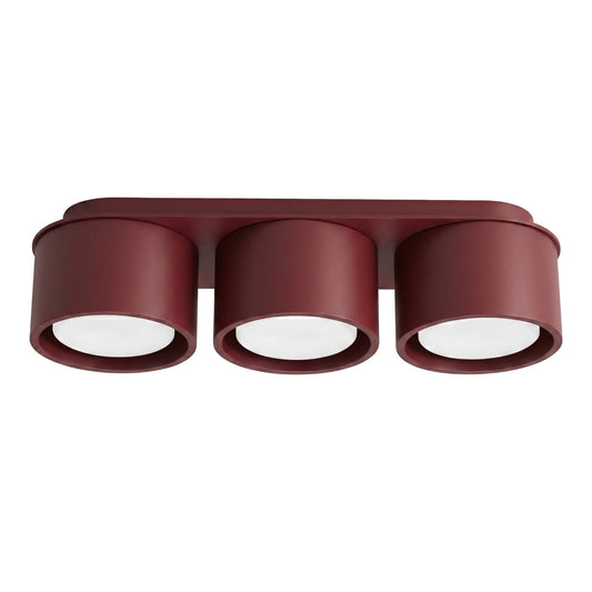 Ceiling lamp MODO 3 burgundy Gx53