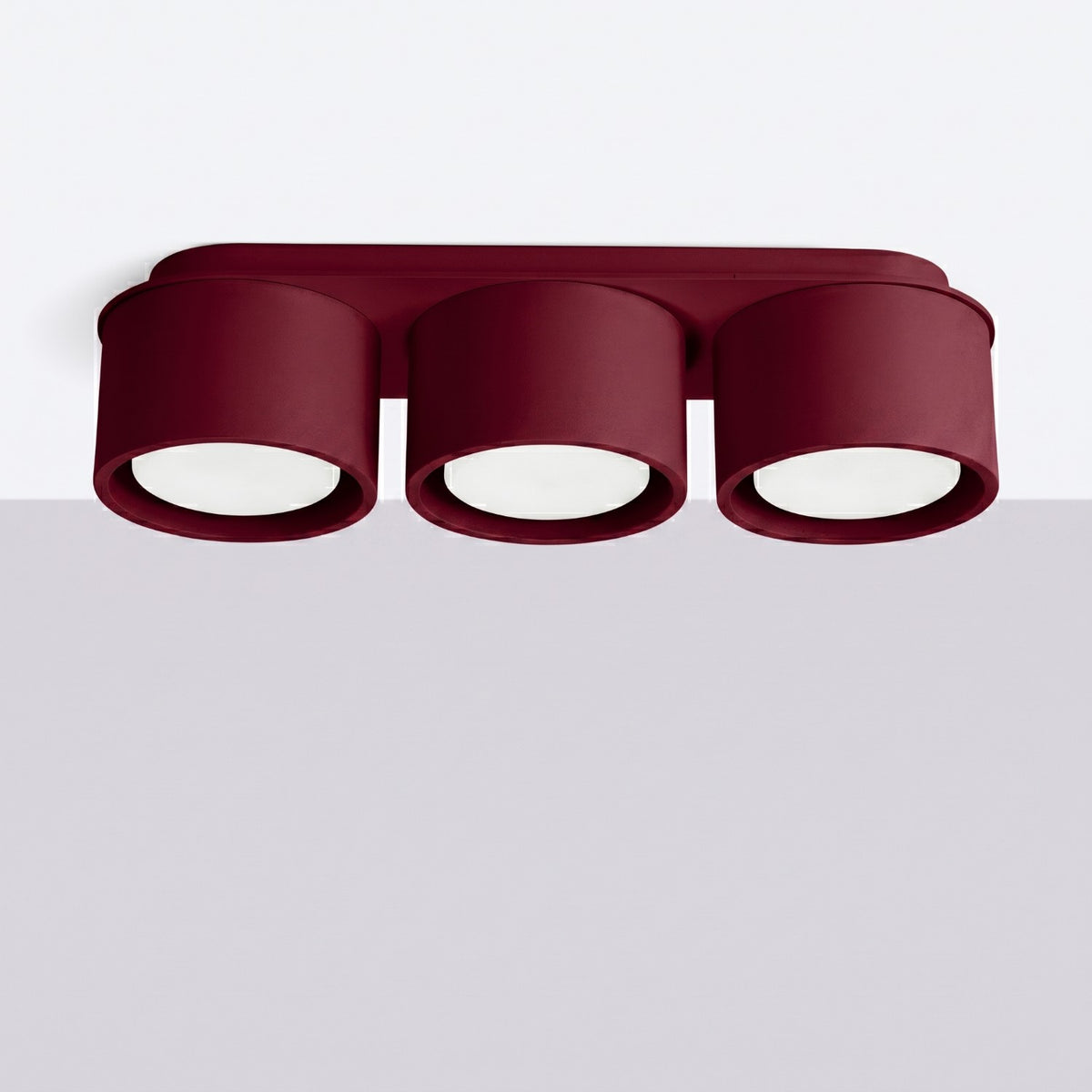 Ceiling lamp MODO 3 burgundy Gx53