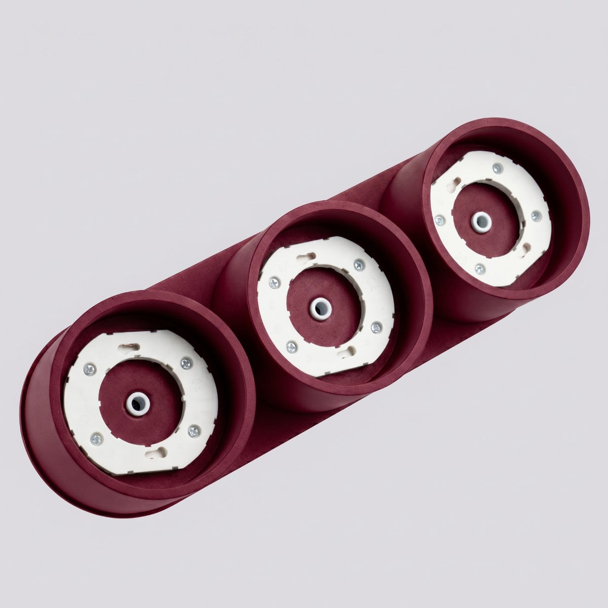 Ceiling lamp MODO 3 burgundy Gx53