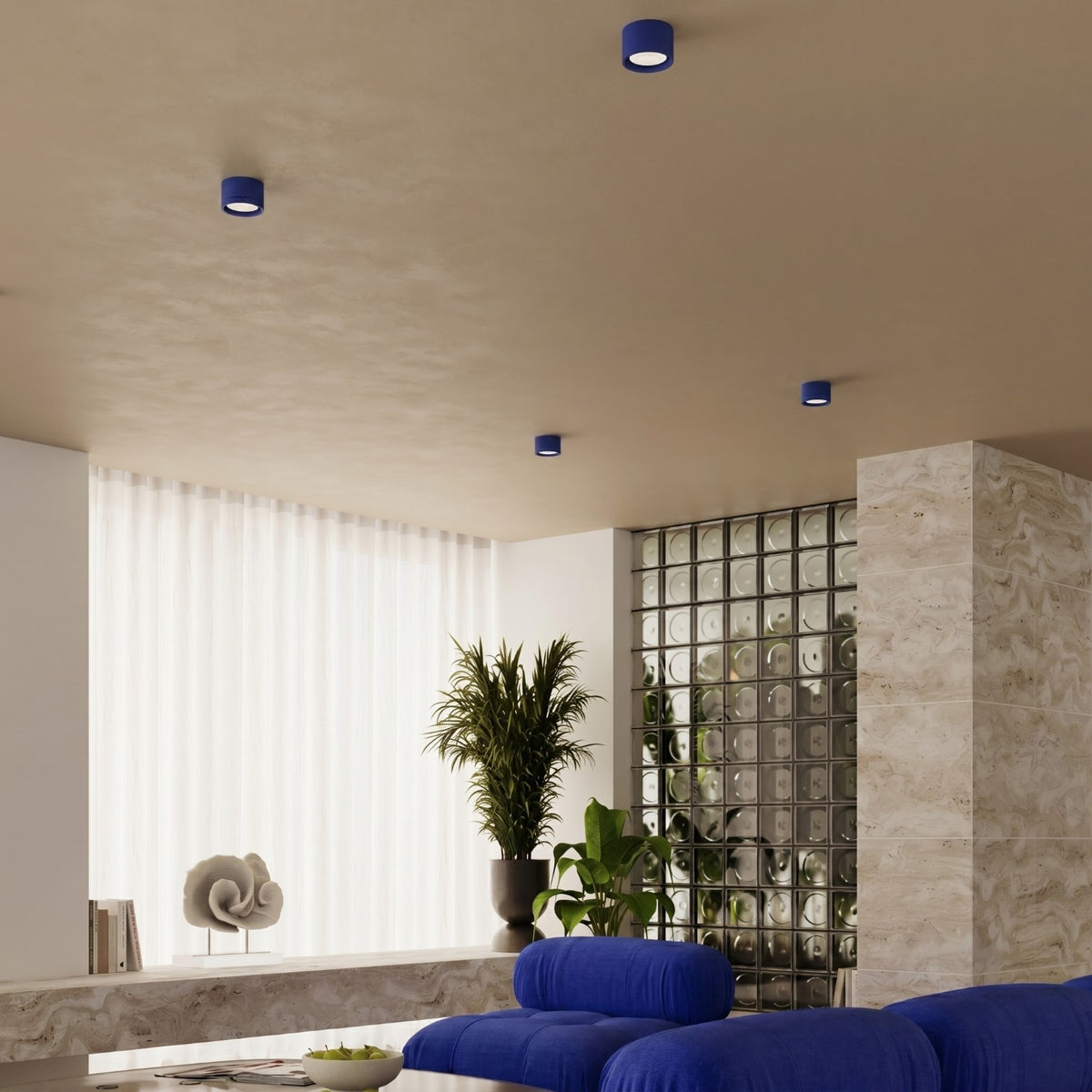 Ceiling lamp MODO 1 ultramarine Gx53