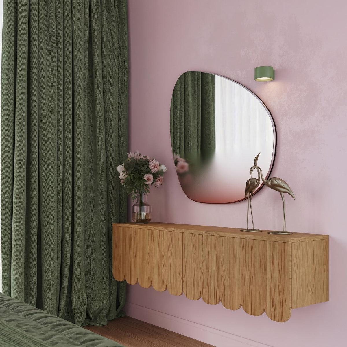 Wall lamp MODO 1 olive green Gx53