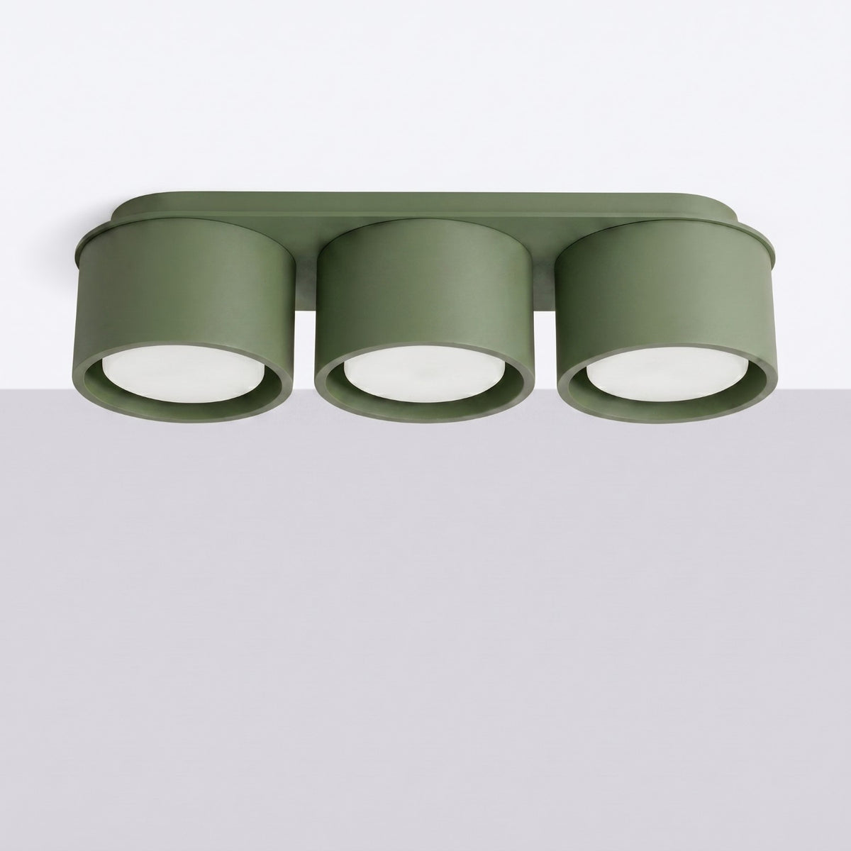Ceiling lamp MODO 3 olive green Gx53