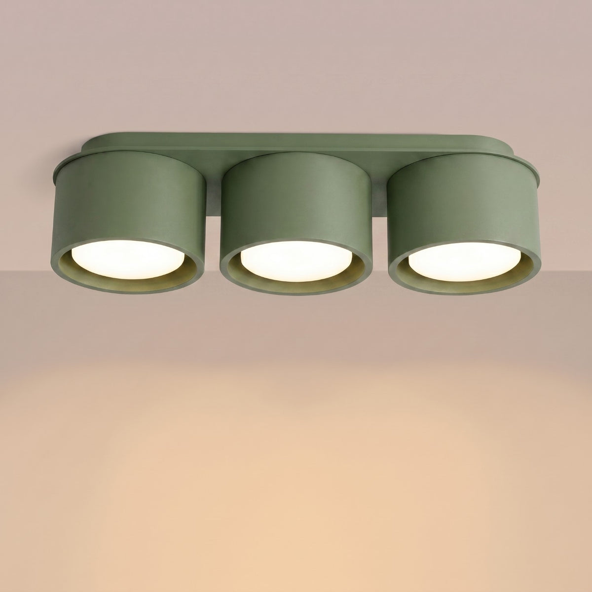 Ceiling lamp MODO 3 olive green Gx53