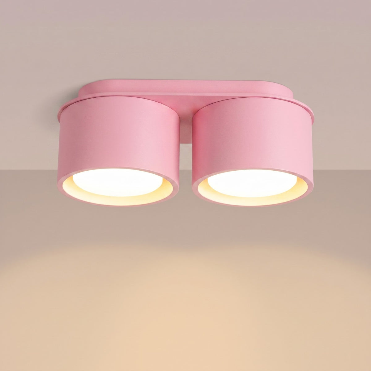 Ceiling lamp MODO 2 pink Gx53