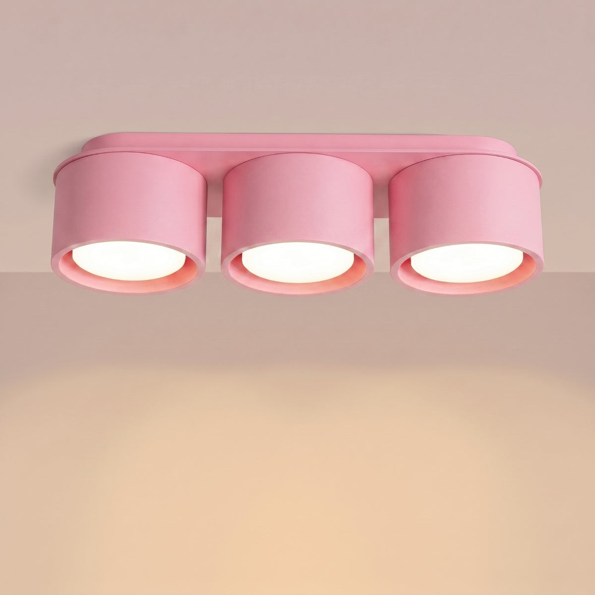 Ceiling lamp MODO 3 pink Gx53