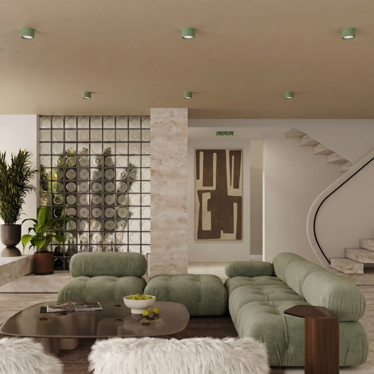 Ceiling lamp MODO 1 sage Gx53