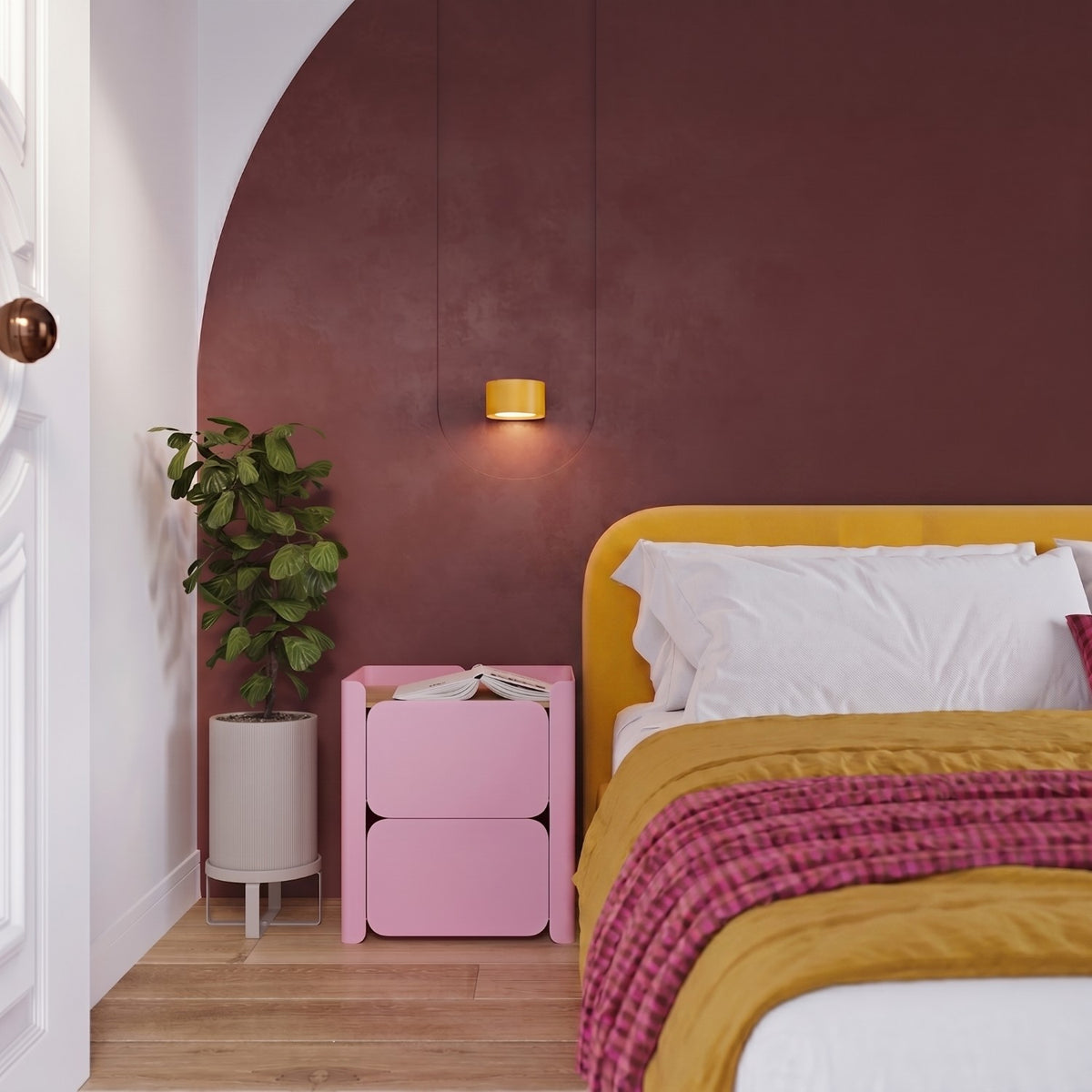 Wall lamp MODO 1 yellow Gx53