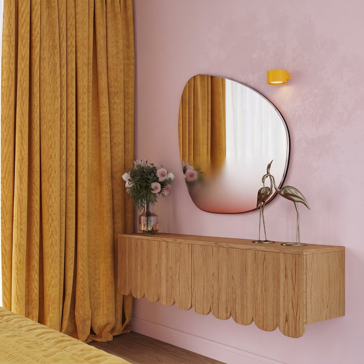 Wall lamp MODO 1 yellow Gx53