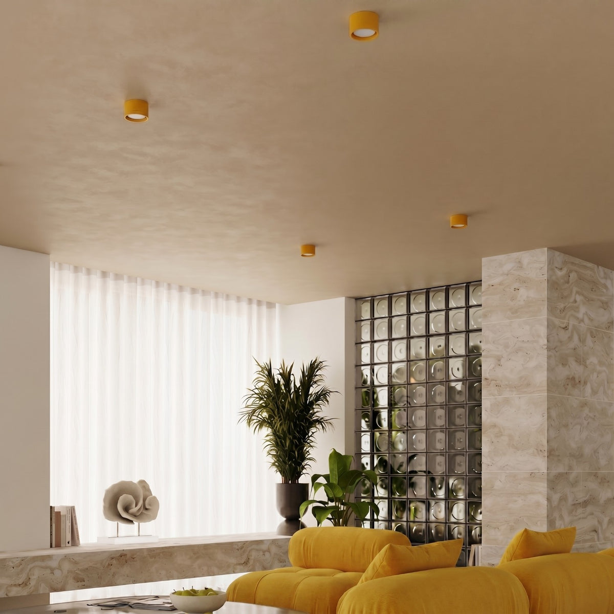 Ceiling lamp MODO 1 yellow Gx53