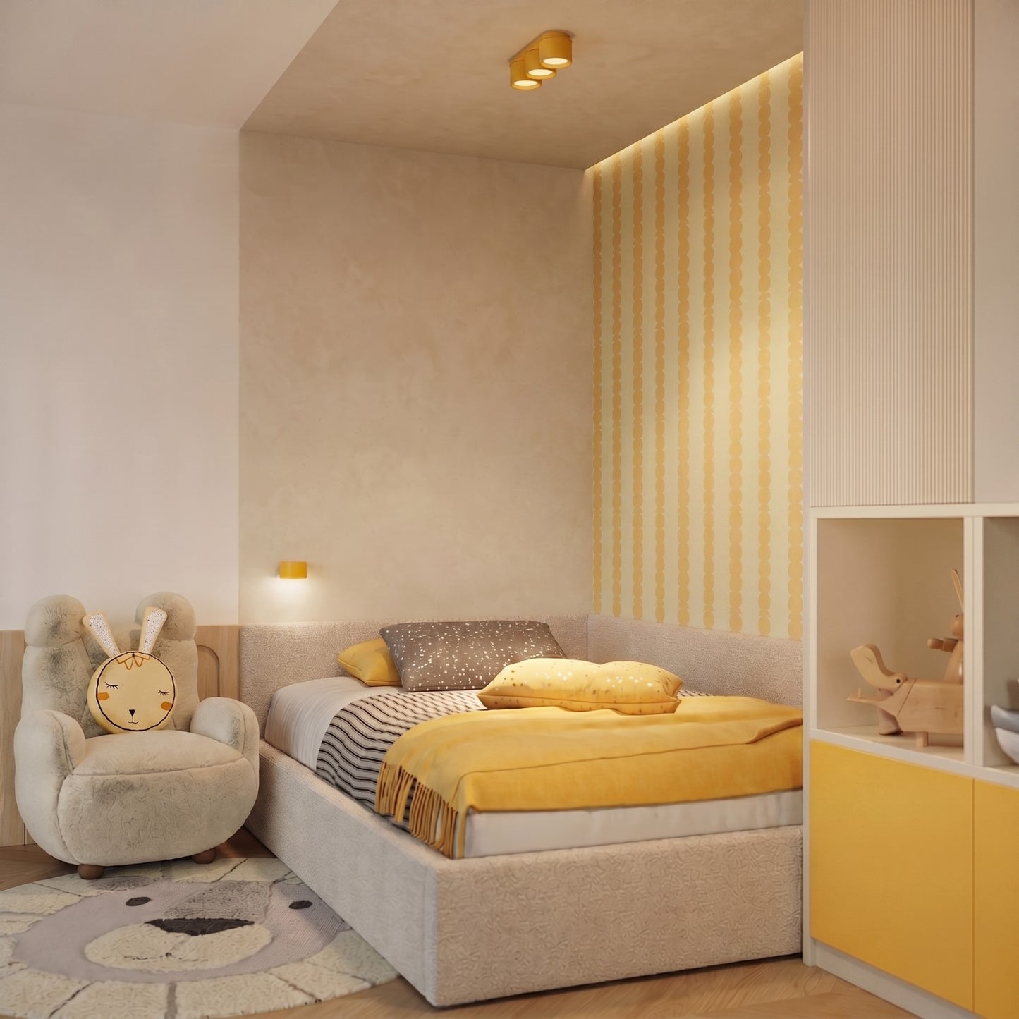 Ceiling lamp MODO 2 yellow Gx53