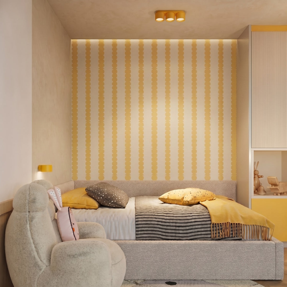Ceiling lamp MODO 3 yellow Gx53