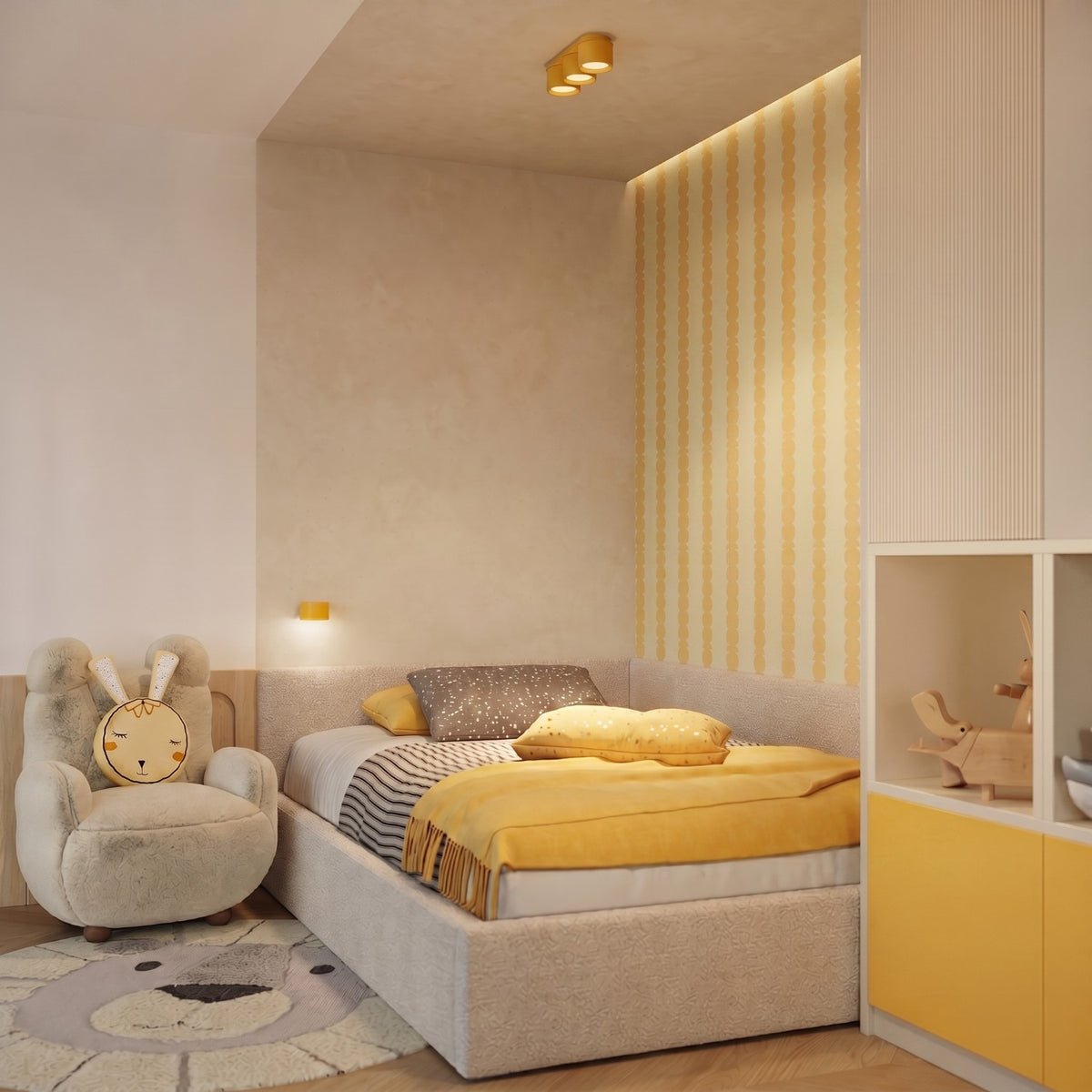 Ceiling lamp MODO 3 yellow Gx53