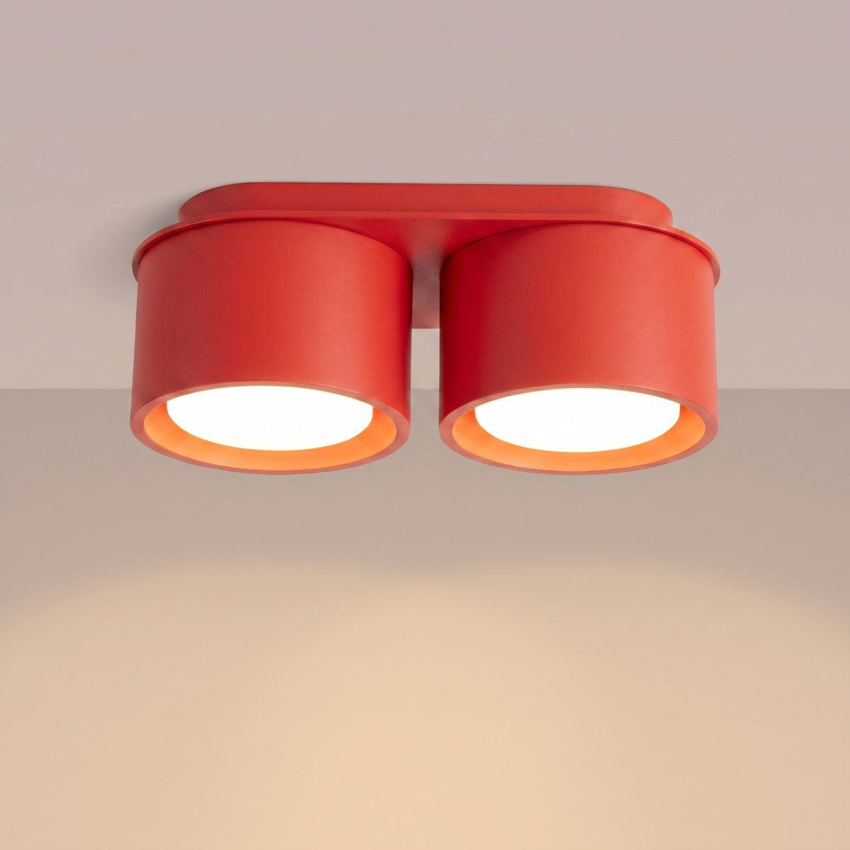 Ceiling lamp MODO 2 red Gx53