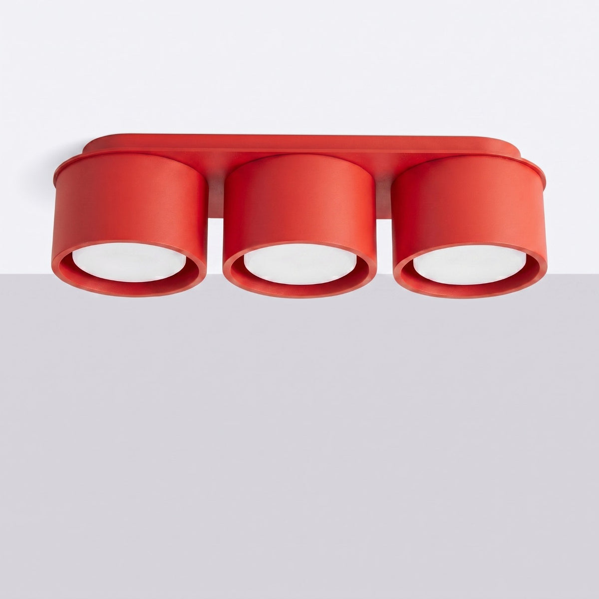 Ceiling lamp MODO 3 red Gx53