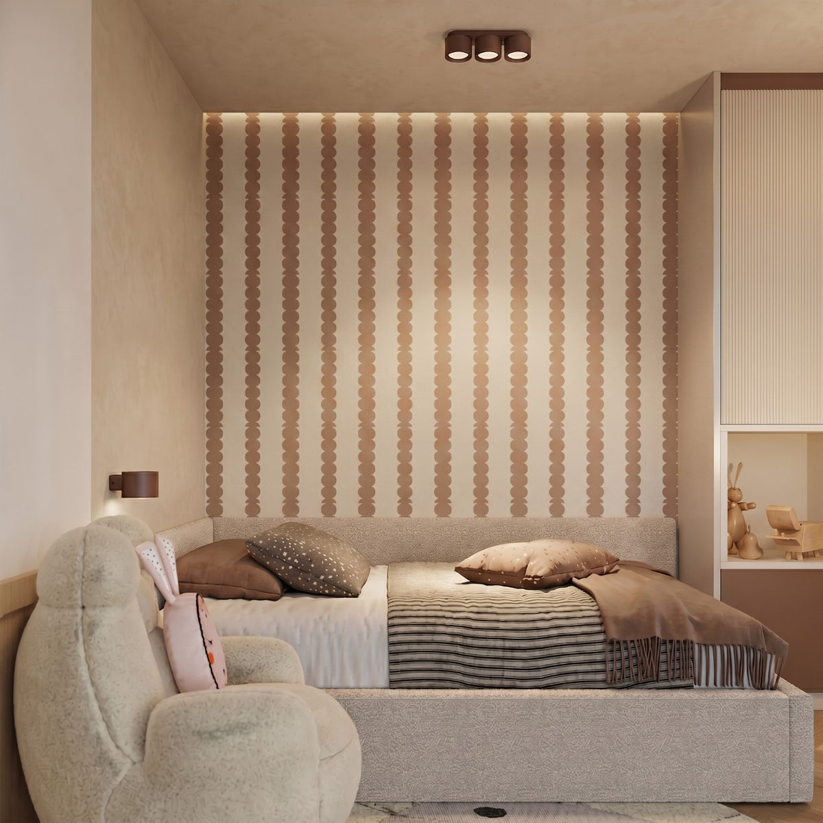 Ceiling lamp MODO 3 brown Gx53