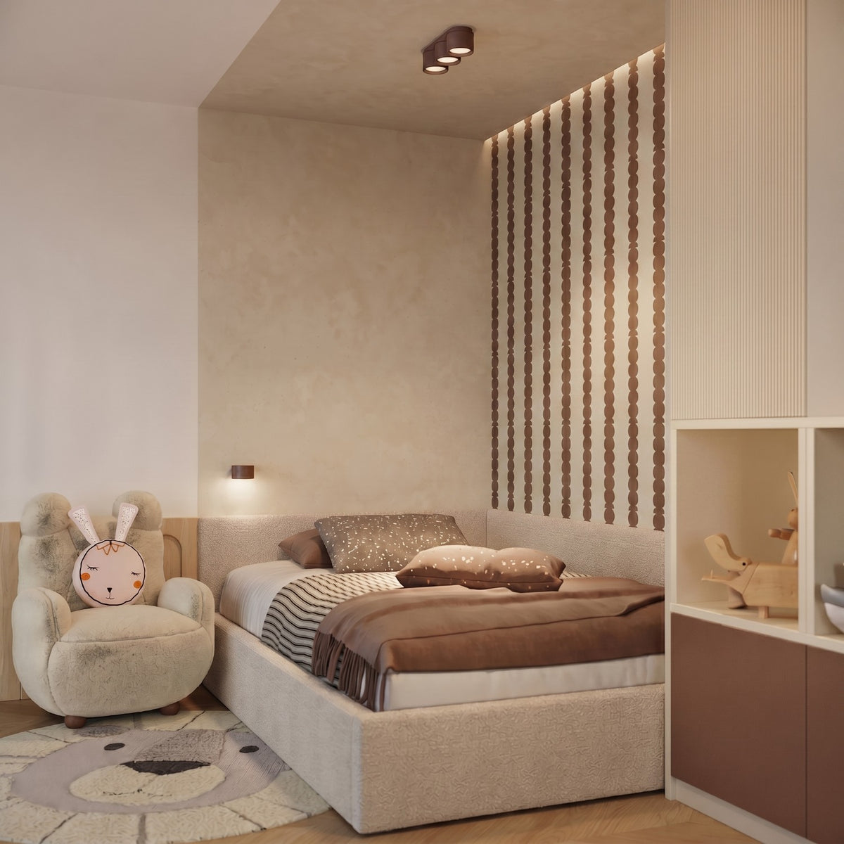 Ceiling lamp MODO 3 brown Gx53