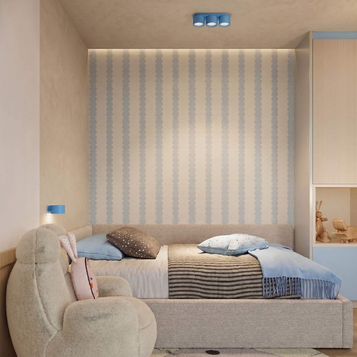 Wall lamp MODO 1 azure Gx53