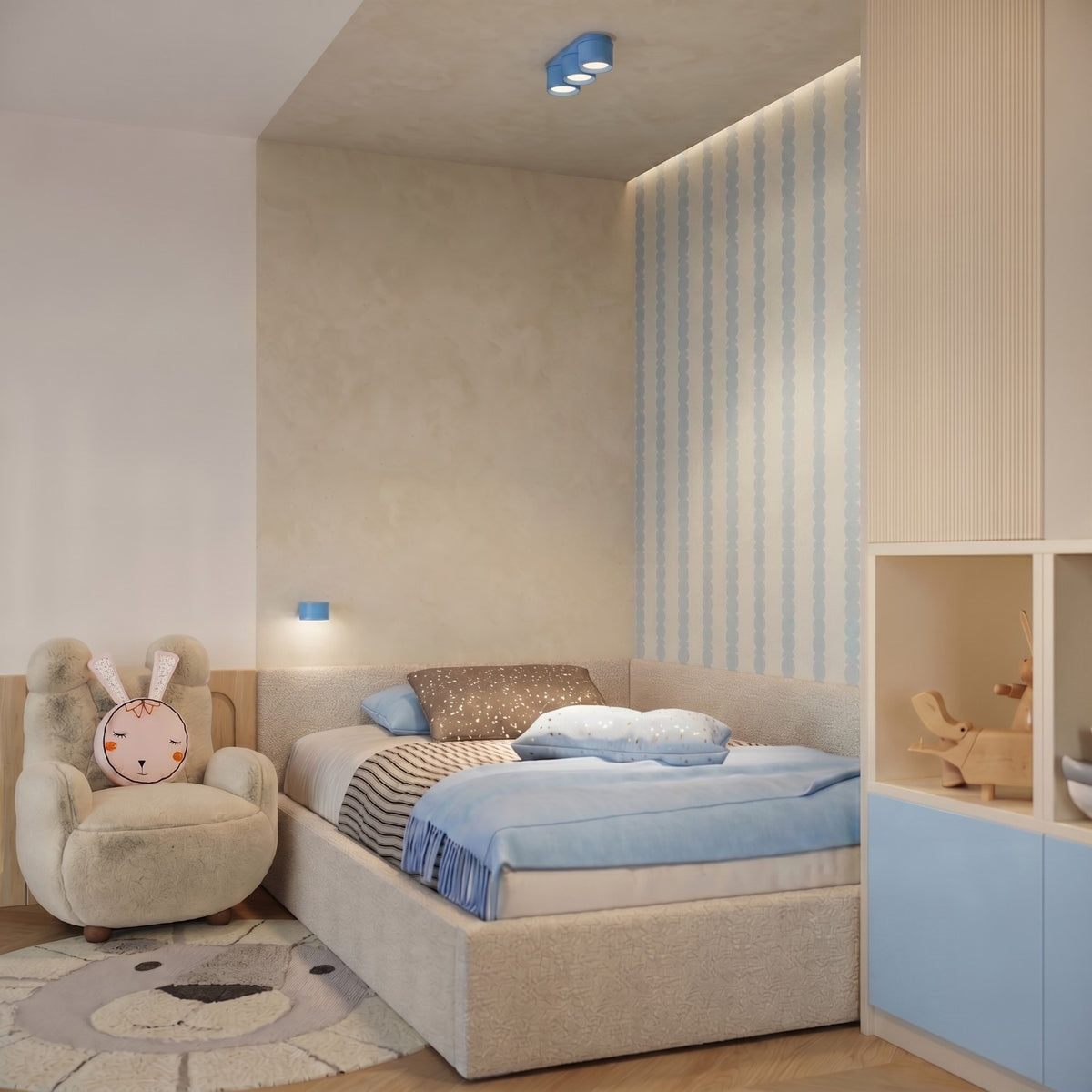 Ceiling lamp MODO 2 azure Gx53
