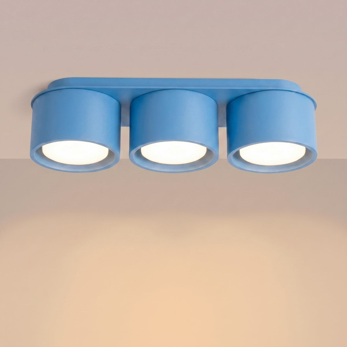 Ceiling lamp MODO 3 azure Gx53