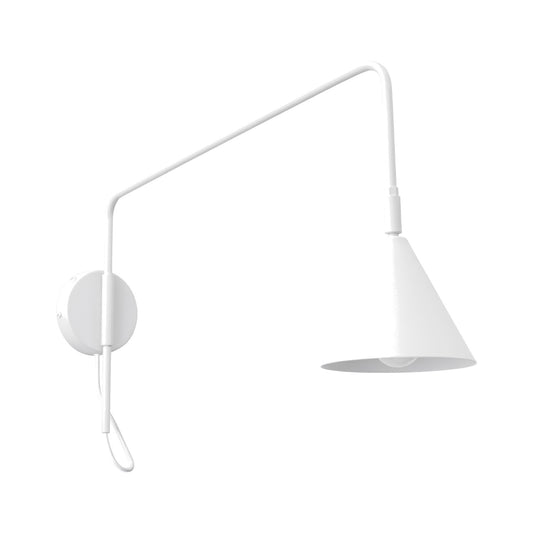 Wall lamp NOX 1 white with a switch
